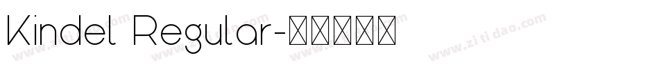 Kindel Regular字体转换